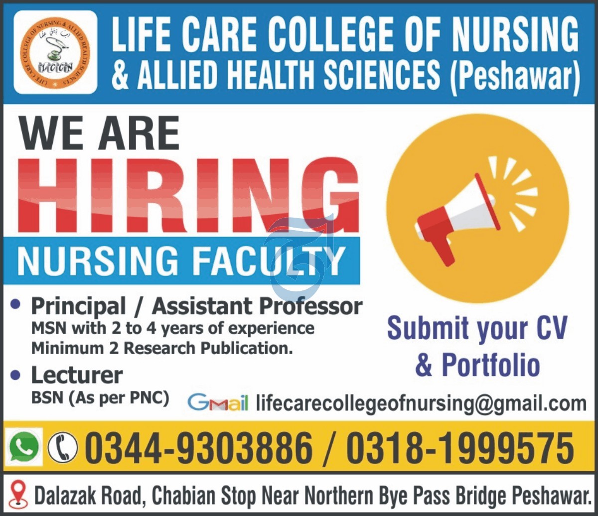 Employment Announcement at Life Care College of Nursing